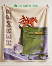 Hermes Throw Blankets